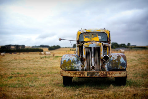 Old car in the field